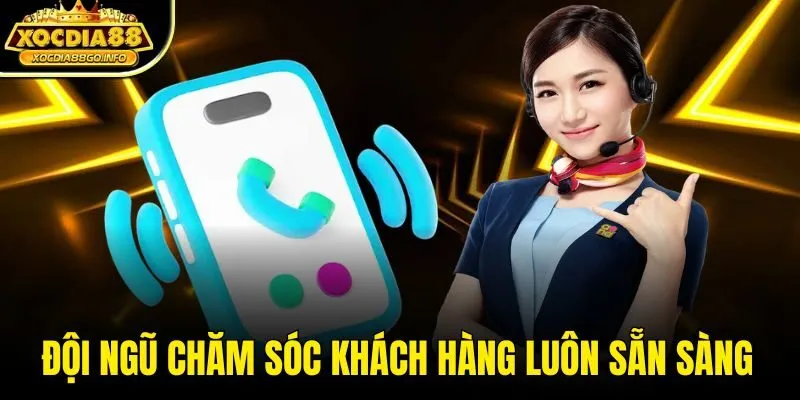 Đội ngũ chăm sóc khách hàng luôn sẵn sàng